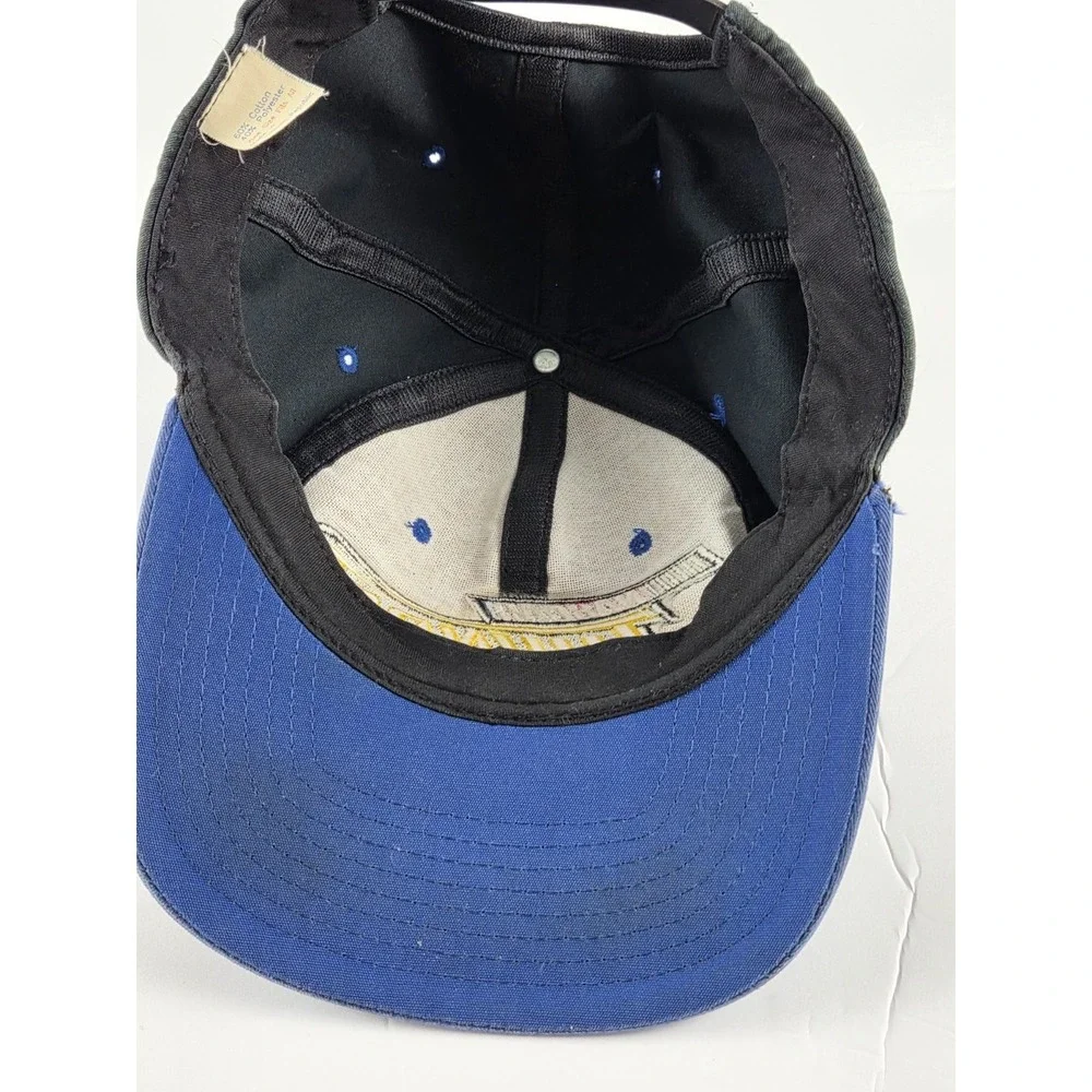 Nascar Thunder Ball Cap Snapback Hat‎ Checkered Flag Black Blue